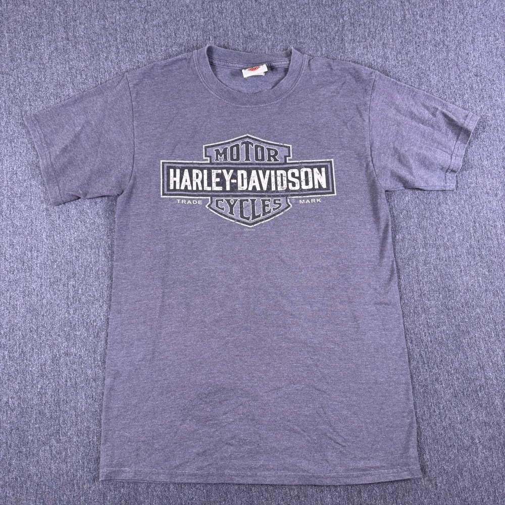 Harley-Davidson Indianapolis Southside Graphic Tee Shirt Mens S Gray Cotton